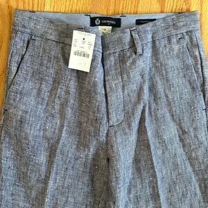 NWT Boys crewcuts Thompson flat front linen pants size 10